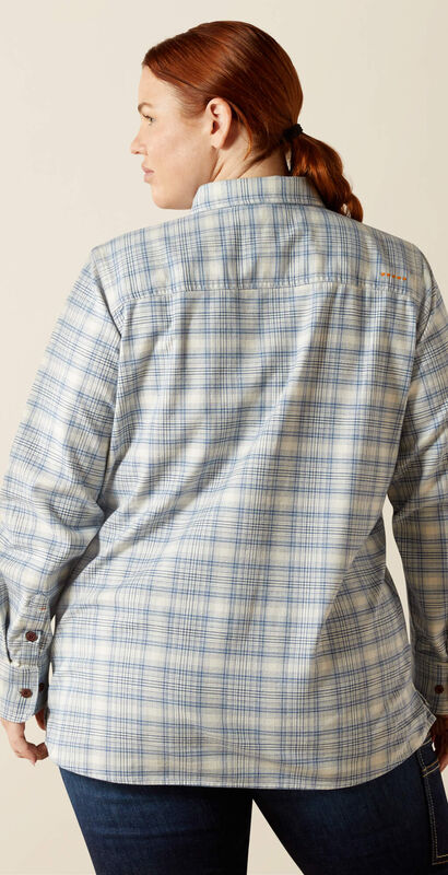 Rebar Flannel DuraStretch Work Shirt Back Plus